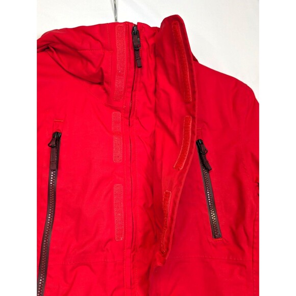 The North Face Womens Ski Jacket Red Insulated Full Zip Hooded Parka Size S - Picture 7 of 16